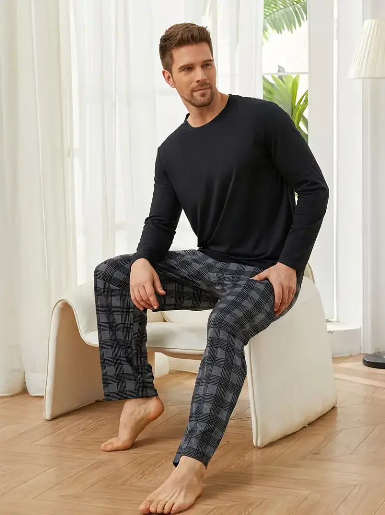 conjunto para dormir de dos piezas  ideal para estar en casa moda confort 