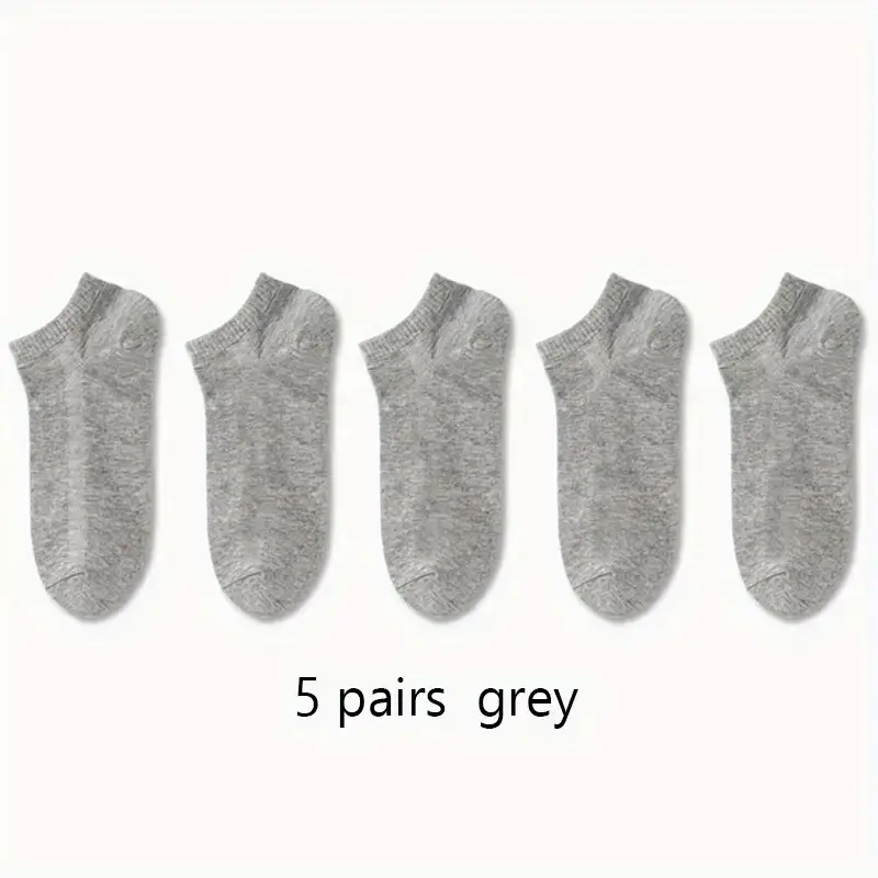 5 pares de calcetines gris unisex