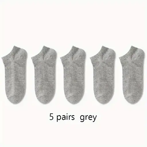 5 pares de calcetines gris unisex